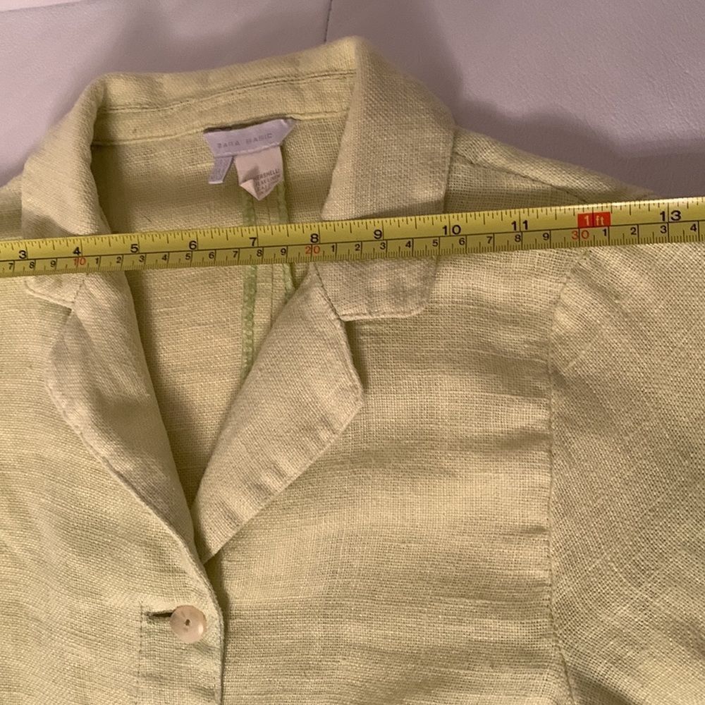 Zara Basic Linen Blazer Size 5 - Picture 3 of 8